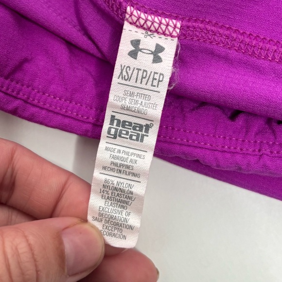 Under Armour HeatGear Skort Women XS Purple Built-In Shorts Running Tennis - Picture 8 of 10